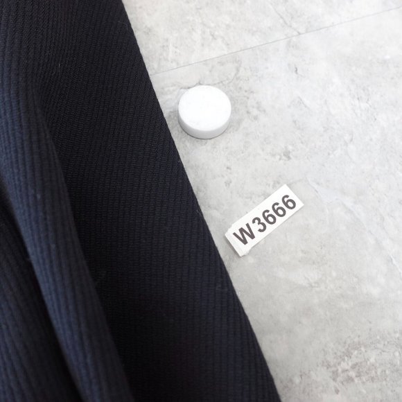 CHRISTIAN DIOR Skirt XS Black Midi Pleated Wool Silk Luxury Pret A Porter $1,850 - Picture 14 of 14